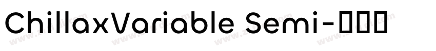 ChillaxVariable Semi字体转换